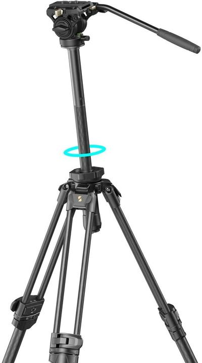 Actual product image SmallRig Lightweight Video Carbon Fibre Tripod Kit AD 50 Pro 4420 (Plastic)