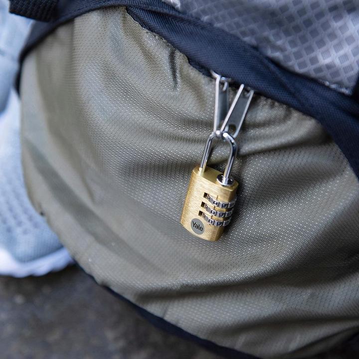 Actual product image Yale YE3CB/20/121/1/GO Padlock 20 mm Gold Combination lock