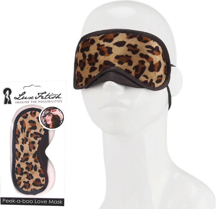 Lux Fetish Peek-a-boo Love Mask leo