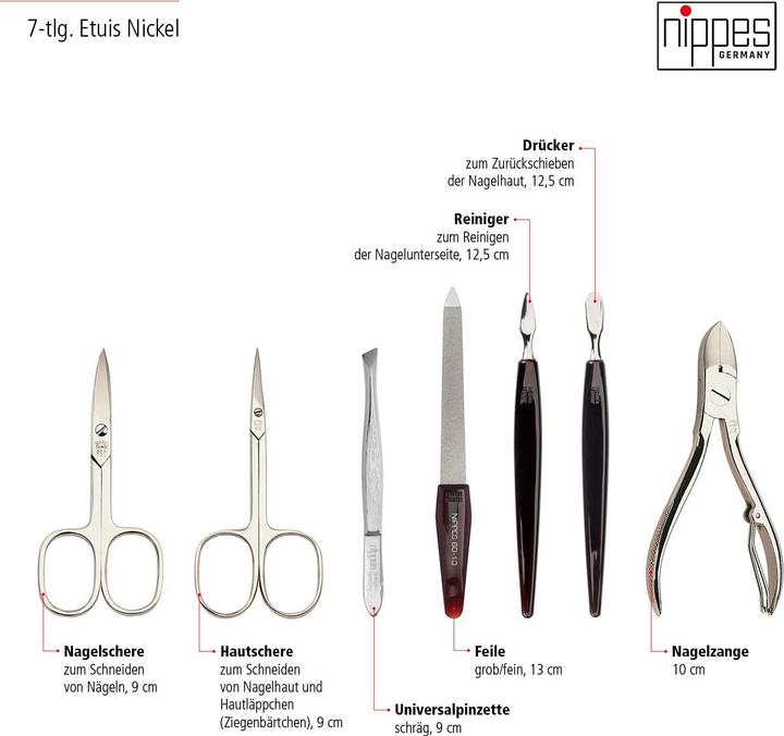 Produktbild Nippes 7-teiliges Maniküren-Set "Seam"