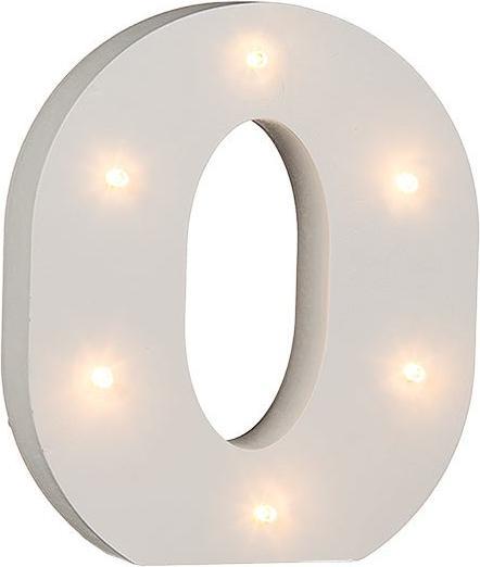 Produktbild Ootb Beleuchteter Holz-Buchstabe O, mit 6 LED, ca. 16 cm