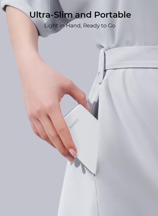 Produktbild Aukey MAG FUSION SLIM - Powerbank (5000 mAh, 18 W, 18 Wh)