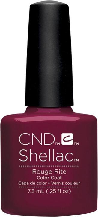 Actual product image CND Shellac - Color Coat Rouge Rite (Rite Rouge, UV gel varnish)