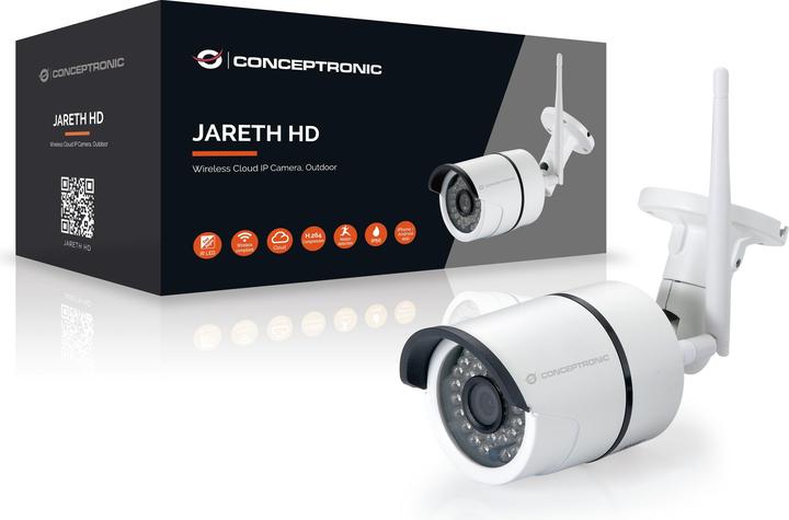 Produktbild Conceptronic JARETH HD Kabellose Cloud-IP-Kamera, Outdoor (1280 x 720 Pixels)