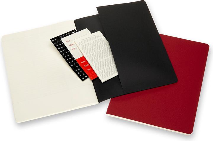 Image du produit Moleskine Cahier de notes études (21,6 x 29,7 cm, À rayures, Couverture souple)