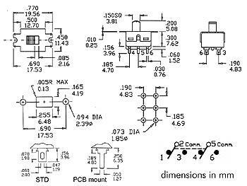 Image du produit Velleman Slide Switch 2P On-On Pcb Mounting