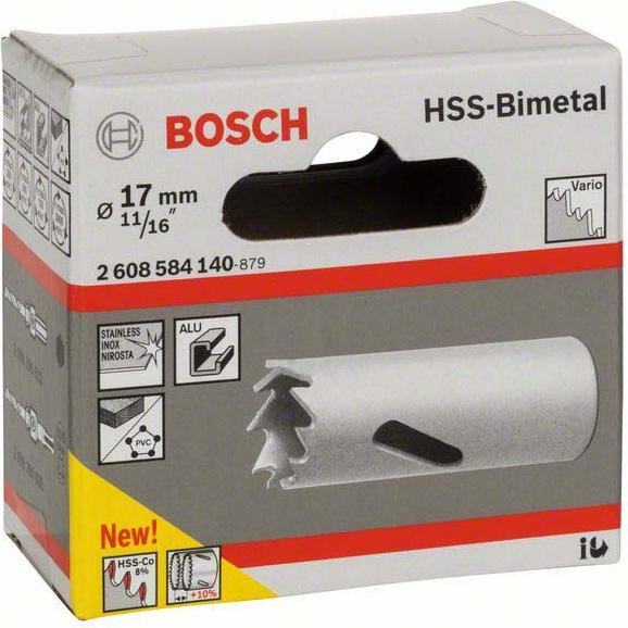 Actual product image Bosch Professional Zubehör Hole saw HSS bimetal for standard adapter, 17 mm, 11/16-inch (17 millimetres)