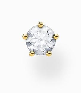 Produktbild Thomas Sabo Ohrstecker (Einzelstück) (925er Silber, 750 Gelbgold Vergoldung)