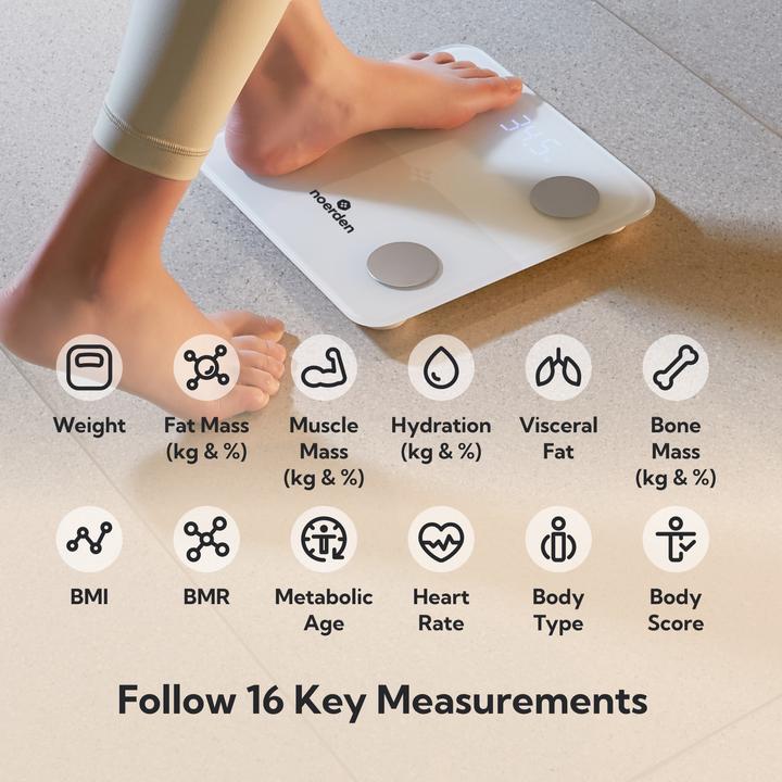 Actual product image Noerden Minimi+ smarte Personenwaage weiss
