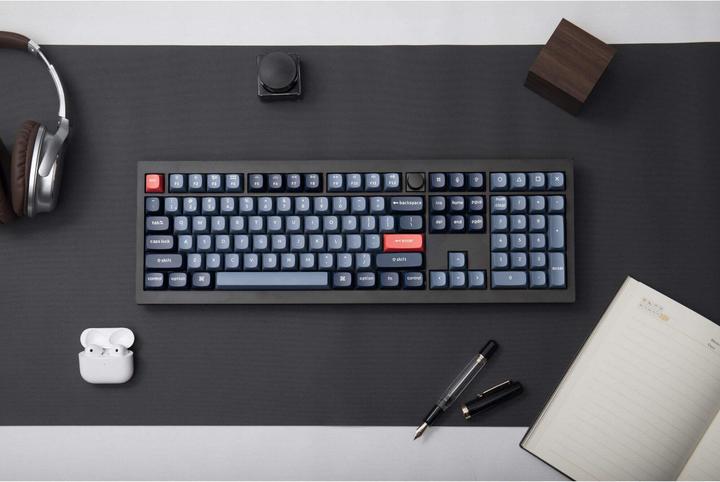 Actual product image Keychron V6 Max QMK/VIA Wireless Custom Mechanical Keyboard Fully Assembled Knob,Carbon Black, Gater (US, Wireless)