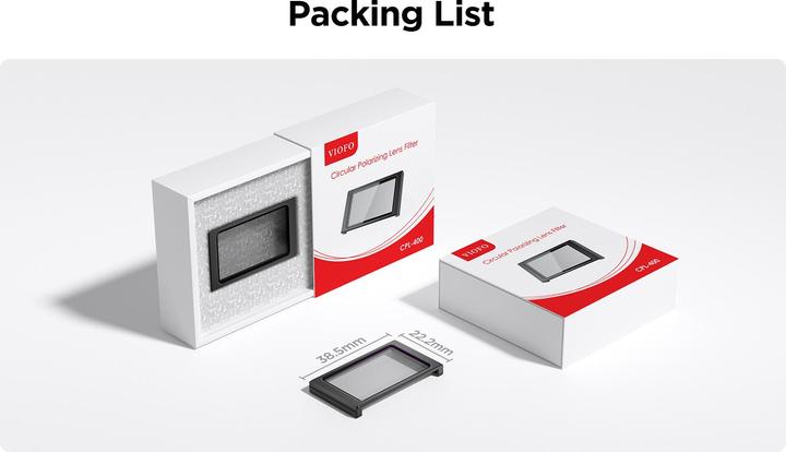 Produktbild Viofo CPL-400 filter for VS1 dash camera