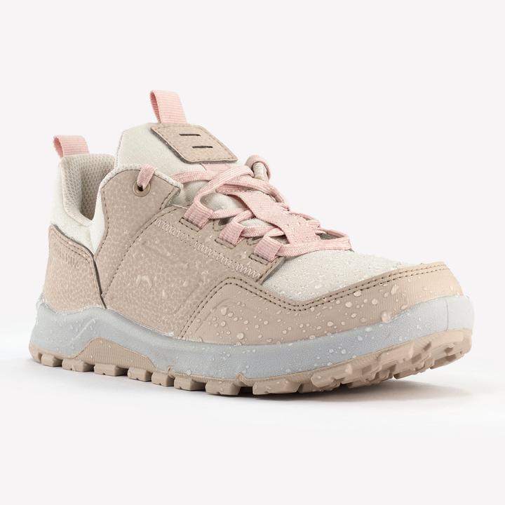 Produktbild Quechua Wanderschuhe Kinder Grösse 35-38 niedrig mit Schnürung - NH500 Low beige/rosa (36)