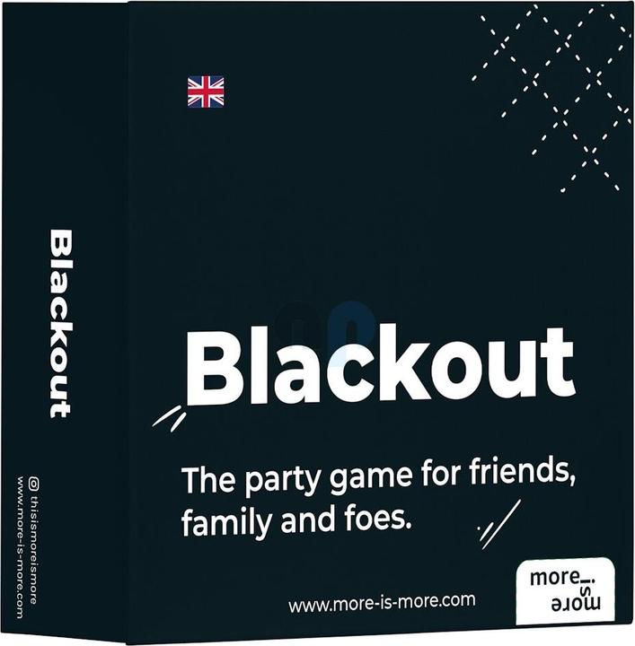 Produktbild More is more Blackout - The party game for friends, family and foes. (Englisch)