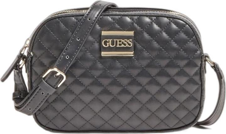 Image du produit Guess Kamryn, Large Top Zip, Textile Crossbody Bag, Black, 22 x 16 x 6 cm