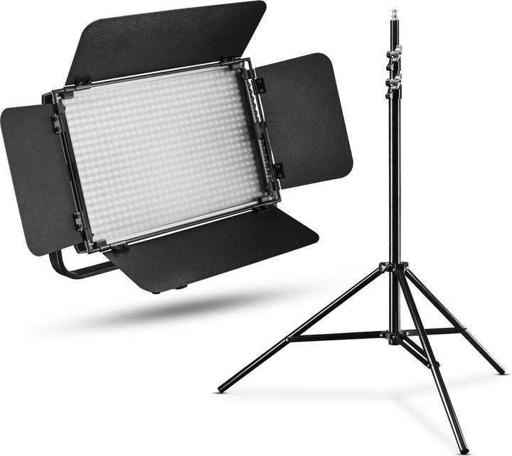 Walimex LED Niova 600 Plus Daylight + supporto WT-806 (Apparecchio di illuminazione a superficie)