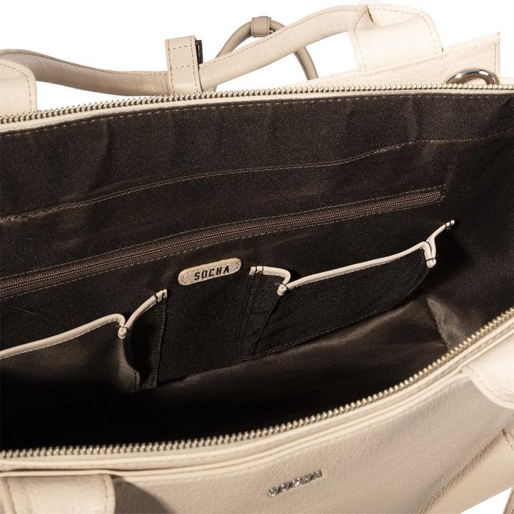 Actual product image Socha Genuine Business Bag 17.3", Vanilla (17.30")
