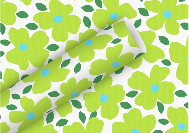 Green, Flower, Multicoloured