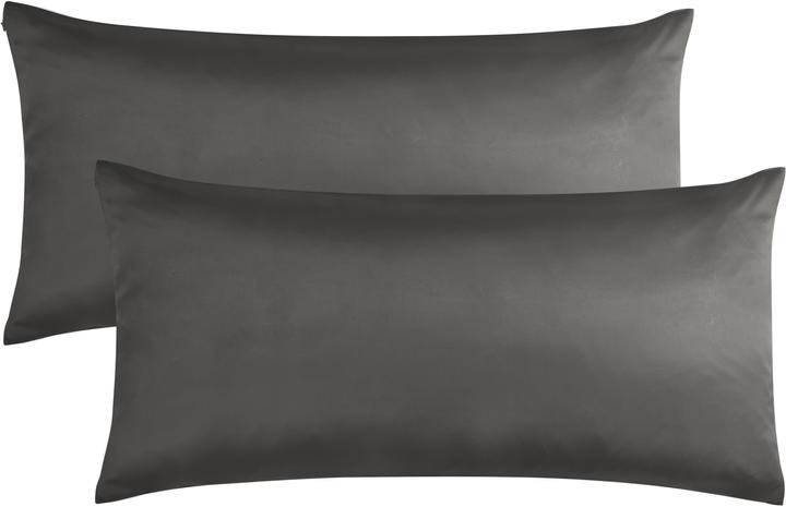 Aspero 2x Satin Kissenbezüge 40x80 cm Alia - 9067 (Kopfkissenbezug, 40 x 80 cm)