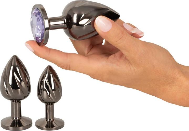 Actual product image Anos Metal butt plug set