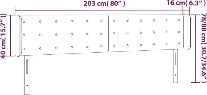 Immagine prodotto VidaXL Ashley (203 x 16 x 88 cm)