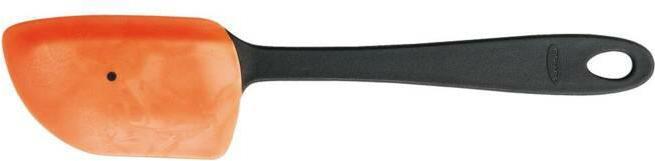 Fiskars Teigschaber für Temperaturen bis 180 °C, Essential, Kunststoff/Silikon, Länge 25 cm, Schwarz
