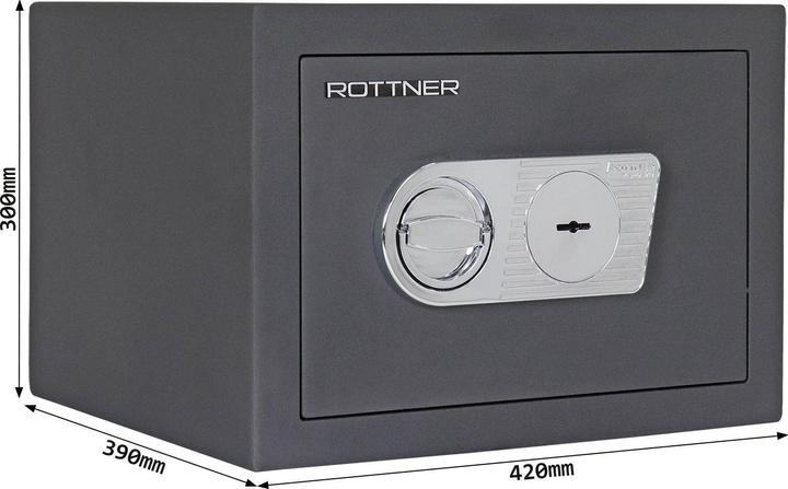 Actual product image Rottner Safe EN1 Toscana 40 double-bit lock (22 l)