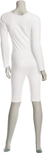 Actual product image Suprima Pflegebody Langarm L unisex mit teilbarem Reissverschluss am Bein weiss (L)