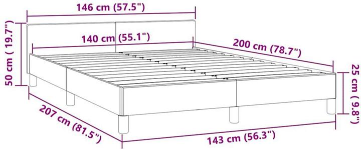 Actual product image VidaXL Tiffi (140 x 200)