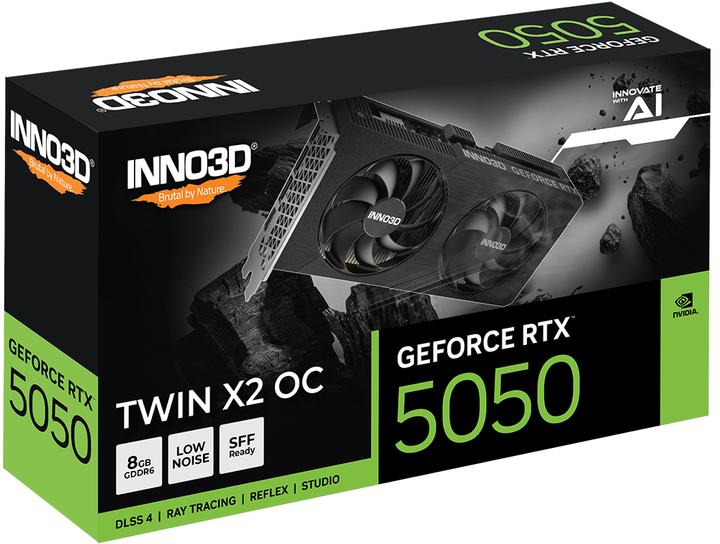 Produktbild Inno3D RTX5050 Twin X2 OC 8GB GDDR6 HDMI 3xDP (8 GB)