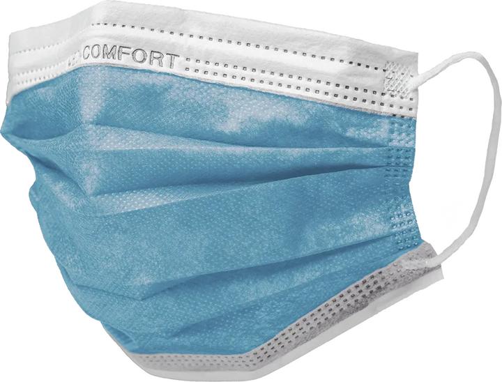 Produktbild Ampri MED-COMFORT Mundschutz 3-lg. TYP IIR - blau (50 x)