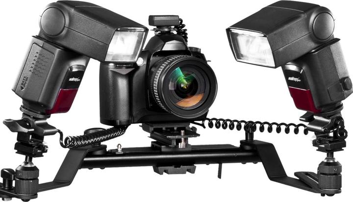 Image du produit Walimex Macro rail de flash Pro avec câble Y Pentax (Support de flash)