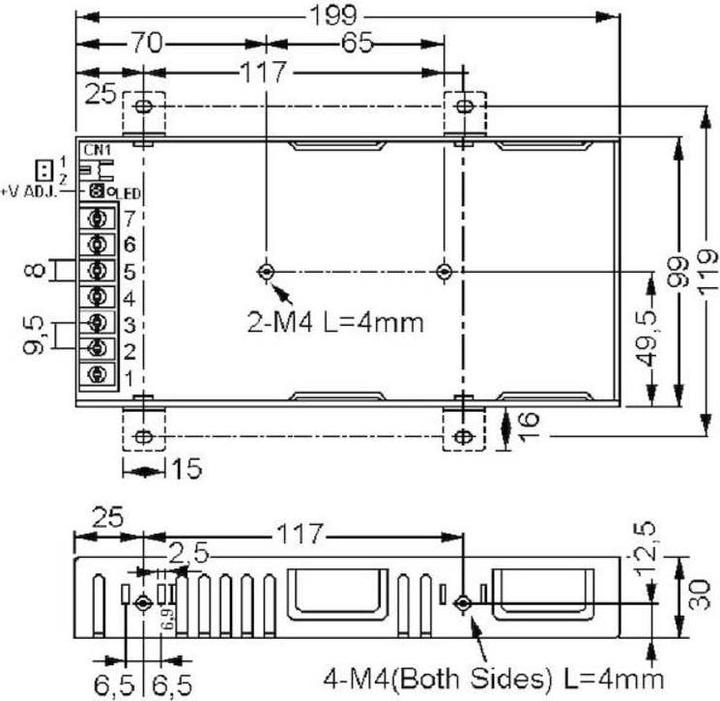 Immagine prodotto MeanWell Modulo alimentatore AC/DC chiuso