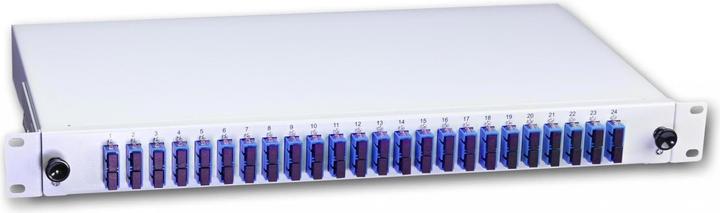 Actual product image Wirewin FO splice box, 48 fibers, 24x DSC singlemode, 9/125µm OS2 G657.A1 pigtail splice boxes (1.50 m)
