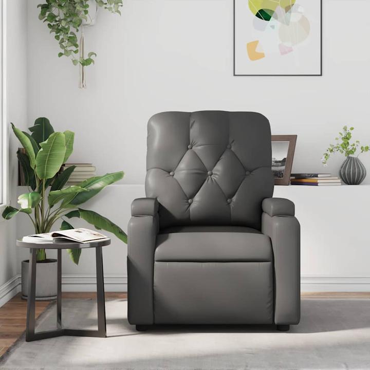 VidaXL Massagesessel Grau Kunstleder,Farbe: Grau,Material