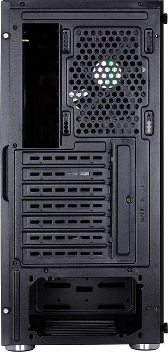 Produktbild AeroCool Quartz Red Midi-Tower - schwarz Window (ATX, mATX, Mini-ITX)