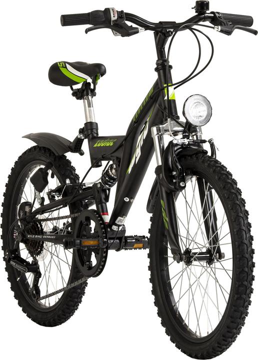 Actual product image Wyld Kinder-Mountainbike Fully ATB 20" Zodiac schwarz-grün 6 Gänge RH 31 cm (20")