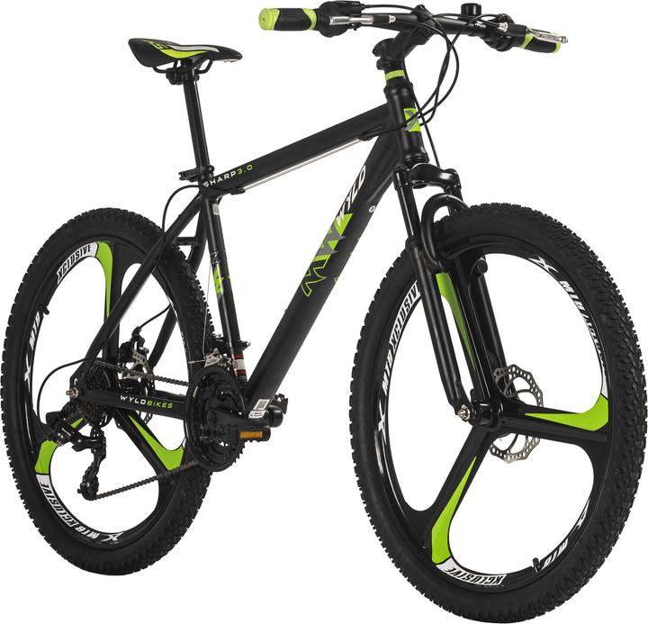 Wyld Mountainbike Hardtail 26" Sharp Schwarz 21 Gänge (46 cm)