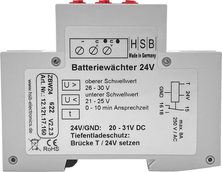 Actual product image Westech Voltage monitoring 24V