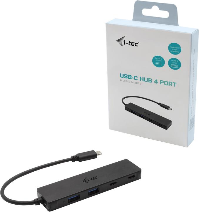 Immagine prodotto i-tec Hub USB-C in metallo (USB-C, 4 Porti)