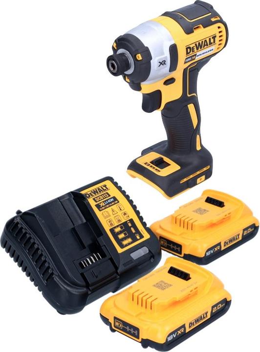 Produktbild DeWalt DCF 887 D2 Akku Schlagschrauber 18 V 205 Nm 1/4" Brushless + 2x Akku 2,0 Ah + Ladegerät (Akkubetrieb)