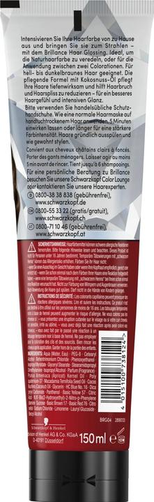 Image du produit Schwarzkopf Brillance Brillance Traitement Brillance Cheveux Glossing (Brun chocolat)