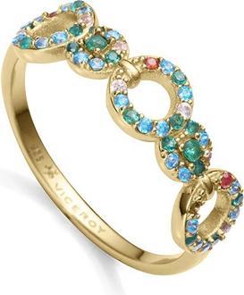 Produktbild Viceroy Gold-plated ring with colored zircons Elegant 15120A010-39 - Circuit: 52 mm (52)