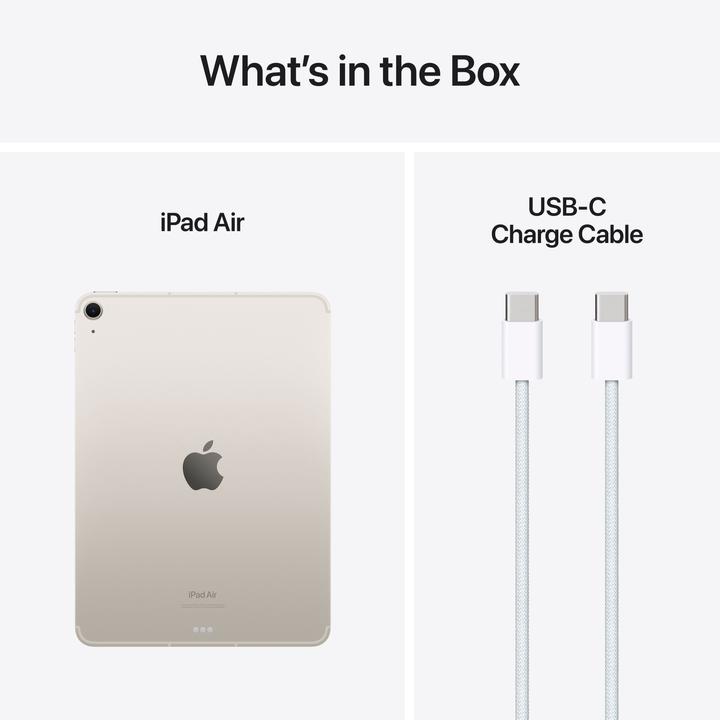 Actual product image Apple iPad Air 11 2024 (M2) (5G, 11", 512 GB, Starlight)