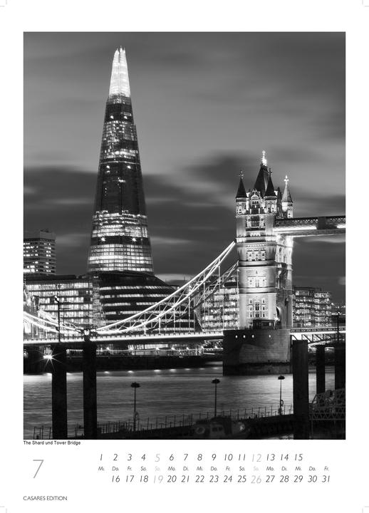 Image du produit London schwarz-weiss 2026 S 29x21cm (Allemand)