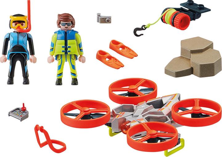Produktbild Playmobil Seenot: Taucher-Bergung mit Rettungsdrohne (70143, Playmobil City Life)
