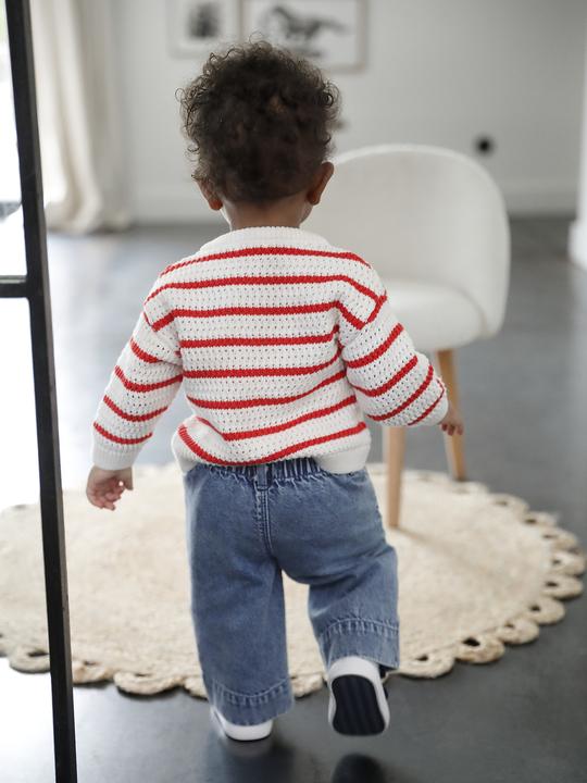 Produktbild Vertbaudet Weite Baby Hose mit Bindegürtel (74)
