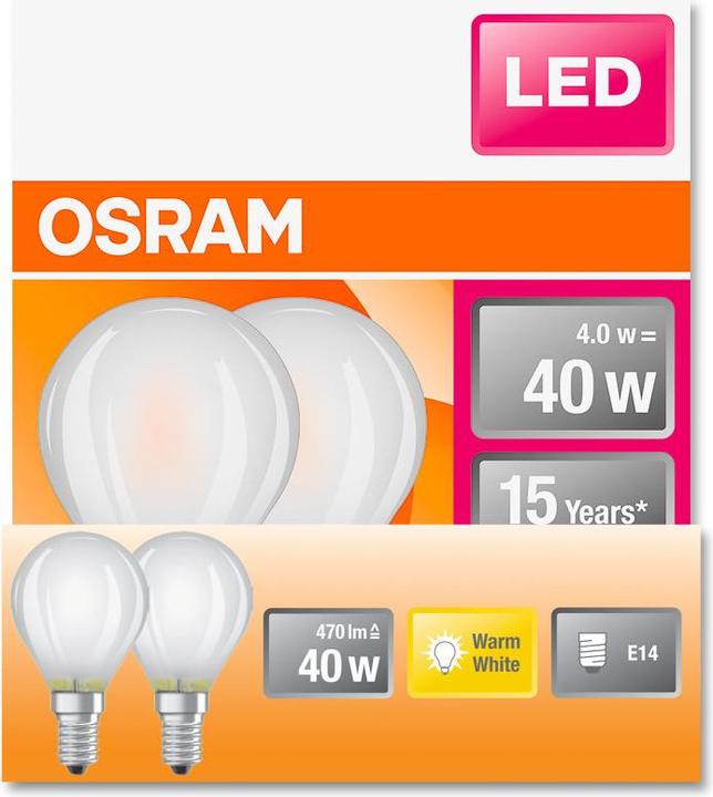 Immagine prodotto Osram Star Classic P40 (E14, 4 W, 470 lm, 6 x, E)