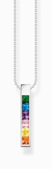 Immagine prodotto Thomas Sabo Catena pietre colorate argento (Argento 925, 40 - 45 cm)