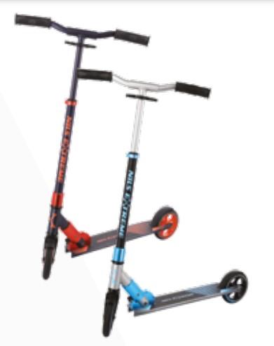Actual product image Nils Scooter Extreme HD145 blue-graphite color