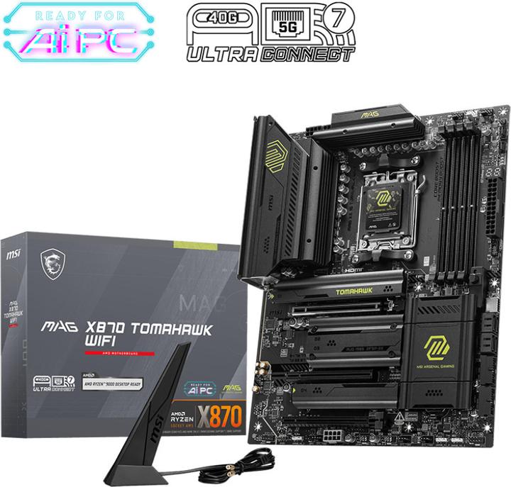 Actual product image MSI MAG X870 Tomahawk WIFI (AM5, AMD X870, ATX)